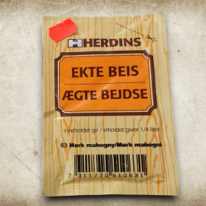 HERDINS EKTE BEIS - MØRK MAHOGNY