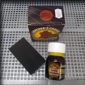 Leather's Choice lærfarge 40ml - Rødbrun