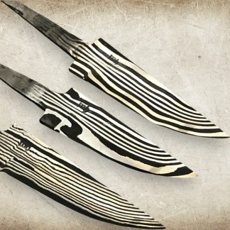 KNIVBLAD MED BØLGEMØNSTER 70-80mm