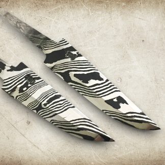 DAMASK KNIVBLAD MED SINGLE TWIST MØNSTER 70-80mm