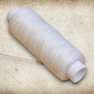 TRÅD m/voks 0,7mm - hvit