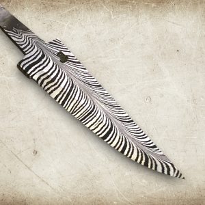 Damask knivblad med Fjærdamaskmønster A 70-80mm