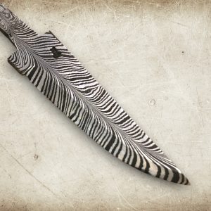 Damask knivblad med Fjærdamaskmønster A 90-100